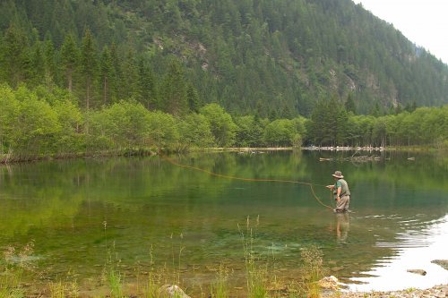 Fliegenfischer am Ötzlsee