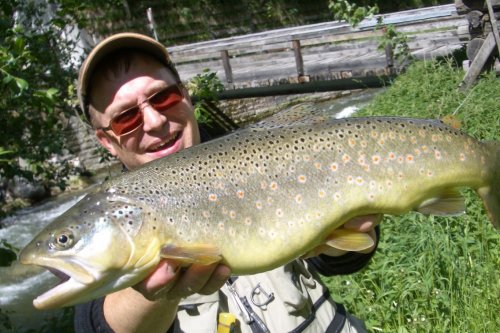 Prachtvoller Fang beim Fliegenfischen