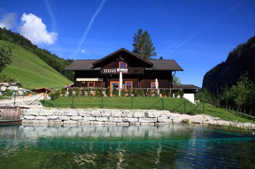 Schwimmteich und Liegewiese