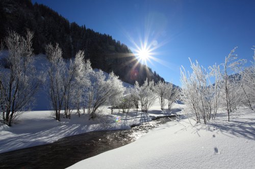 Winterlandschaft im Talschluss in Hüttschlag